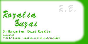 rozalia buzai business card